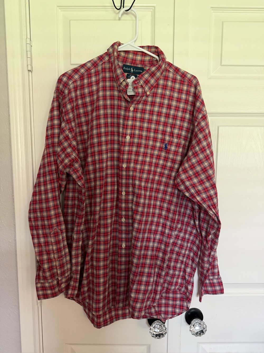Ralph Lauren Men’s Red Plaid Button-Down Shirt